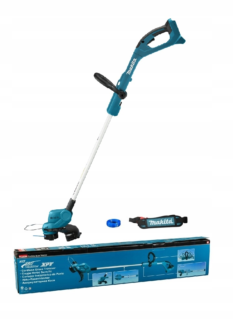Aku vyžínač Makita DUR193Z 144 cm + strunové vyžínače kosy kosačky MAKITA ur100